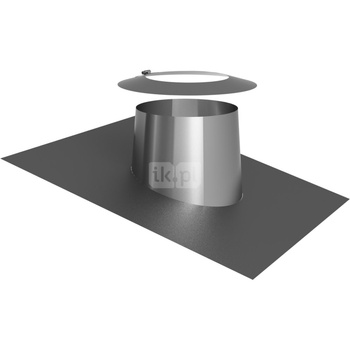 Przejście przez dach 5-15st. z płaszczem ołowianym i kołnierzem fi130mm