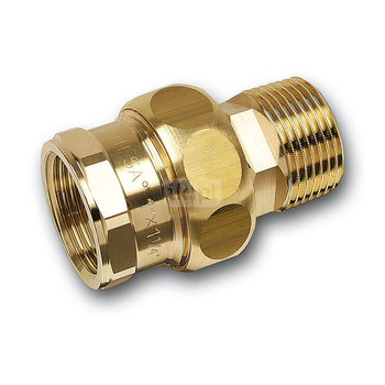 Śrubunek SANHA PURAFIT ze stożkiem trzyczęściowy, miedź, 2 1/2'' (GW x GZ)