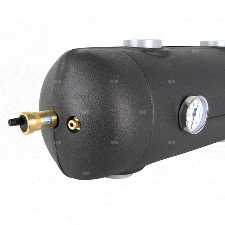 Sprzęgło hydrauliczne ocieplone BLH 822, 200 kW, 4x GW G2'', 6x GW G1/2'' odpowietrznik automatyczny, zawór spustowy, termometry, tuleja zanurzeniowa, korek