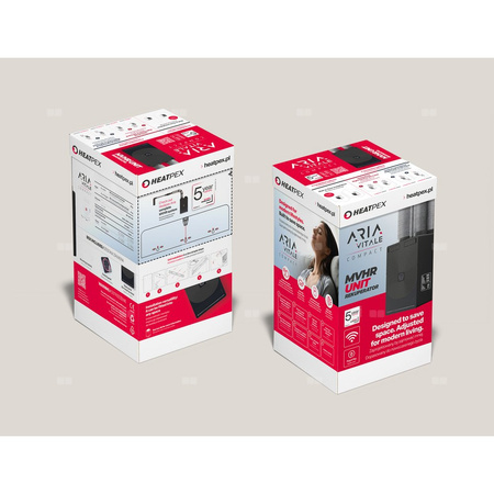 Rekuperator HEATPEX ARIA VITALE compact Silver 250 m3/h