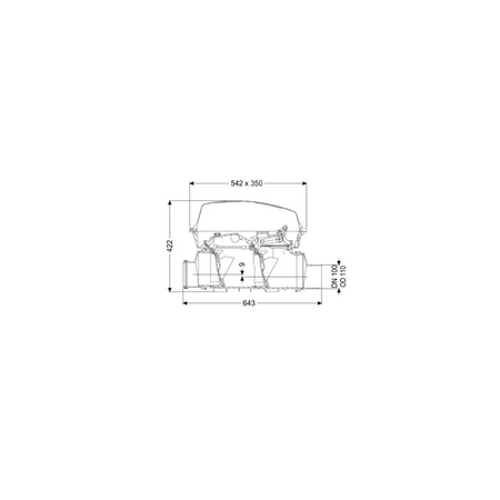 Zawór zwrotny (zasuwa burzowa) Staufix SWA DN100 
