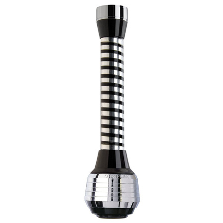 Regulator strumienia długi do baterii kuchennych, 2F, czarny-chrom