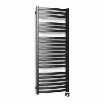 CONCEPT Grzejnik el. Sydney 960/600, czarny mat, podł ES, kabel prosty bez wtyczki z maskownicą