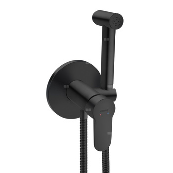 NOSTRIS bateria podtynkowa bidetowa, z zestawem, czarna