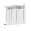 Grzejnik żeberkowy KFA Armatura G500F/8 aluminium, podłączenie boczne 572 x 644 mm, kolor biały (RAL 9010)