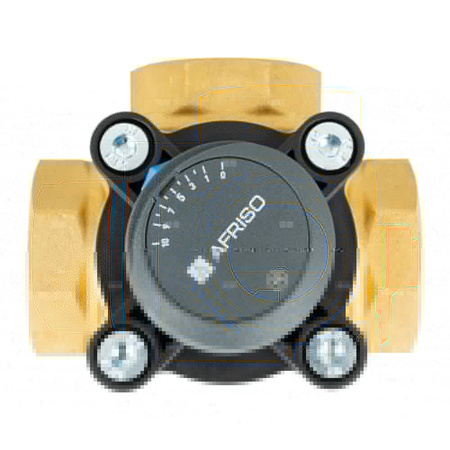Zawór obrotowy trójdrogowy AFRISO ARV 386 Vario ProClick, mieszający, Siłownik elektryczny ARM 343, DN 40