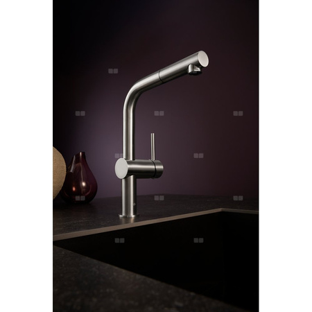 DUERO EDGE INOX bateria kuchenna z wyciąganą wylewką