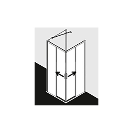 Kermi Wejście nar. Cada XS C2R 1200x 2000 1175-1200 SIHG Ser/CC/Clean