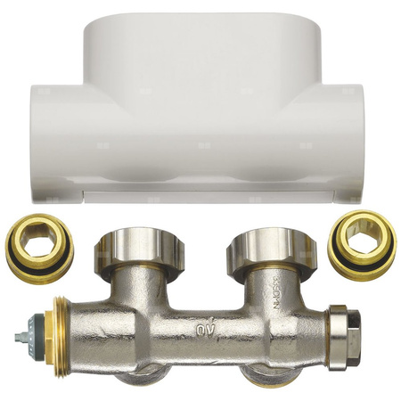 Zawór blok zaworowy narożnik z otwór biały z dynamiczny kontrola przepływu