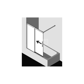 Kermi Drzwi przes. Nica H2L 1200x 1500 1175-1200 SWS SR Opaco Clean