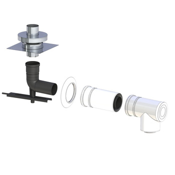 CONCEPT Zestaw szachtowy z płytą stalową Ø 80/125