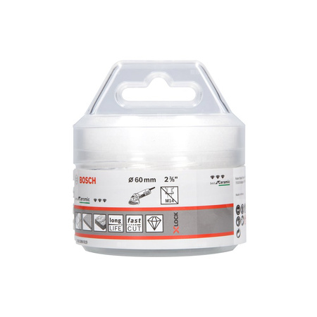 Diamentowa koronka Best for Ceramic Dry Speed 60x35 z systemem X-LOCK 60 x 35 mm