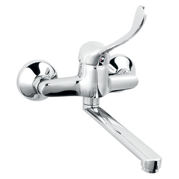 Bateria zlewozmywakowa ścienna FERRO VASTO MEDICO, kolor chrom