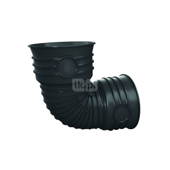 Kolano 90' MAGNAPLAST MAGNACOR MCB, PP (czarny), DN 400 x DN 400 (wz x ww), do kanalizacji