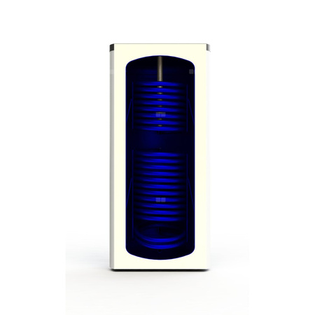 SB-301 wymiennik c.w.u. stojący z dwoma wężownicami