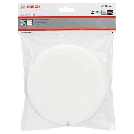 GĄBKA D/POLERKI MIĘKKA BIAŁA 170MM