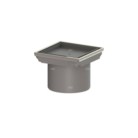 Kratka KESSEL kwadratowa ze stalowai nierdzewnej 110x110mm do wpustu