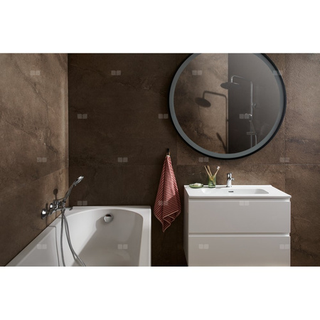 MORRIS BATERIA WANNOWA ŚCIENNA Z NATRYSKIEM PUNKTOWYM KOMPLETNYM (RĄCZKA 3 FUNKCYJNA + WĄŻ METALOWY 1500 MM), CHROM