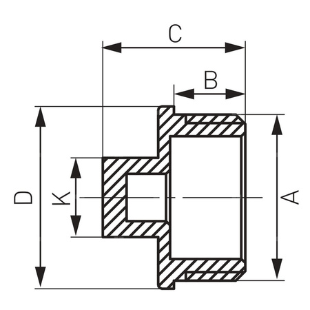Korek FERRO mosiądz GZ 3/4'', kolor chrom