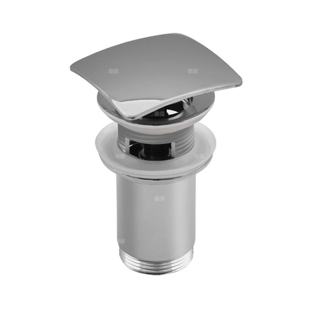 Zestaw odpływowy do umywalki PERFEXIM SPPM00K chromowany 2 3/4'', przycisk kwadratowy wypukły
