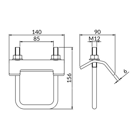 Klamra KLM profilu KE OGCKLMKE