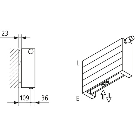 Kermi ściana grzewcza HHV22 840x122x3200 pozioma,RAL9016,6bar,z osłoną,prawa,L540
