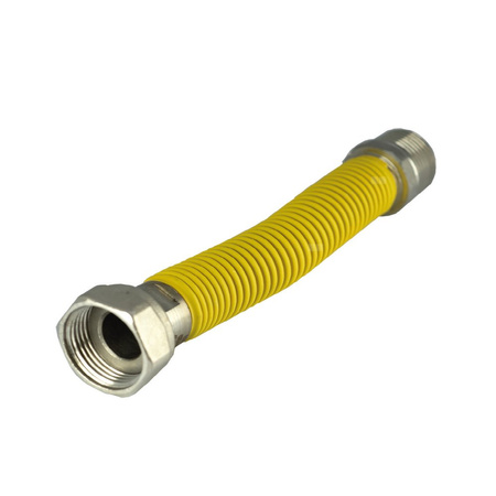 Wąż do gazu PERFEXIM KAS FLEX ze złączem gwintowanym 3/4'' Gwint wewnętrzny x Gwint zewnętrzny 130- 220 mm (roziągalny), oplot: PCV