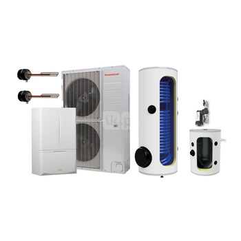 Pakiet - Pompa ciepła powietrze-woda split IMMERGAS MAGIS PRO 12 V2 T M300 B100 11.3 kW 400 V + Zasobnik c.w.u. OKC 300 NTR/HP + Zasobnik buforowy NAD 100 V1