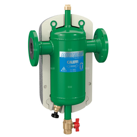 Separator CALEFFI DIRTMAG®, 10 bar / 100'C, DN65 (kołnierz), z wkładem magnesowym, z kołnierzem rewizyjnym