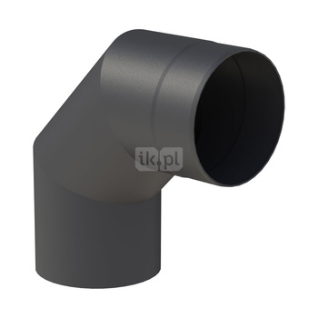 Kolano 90st. fi120mm kolor czarny