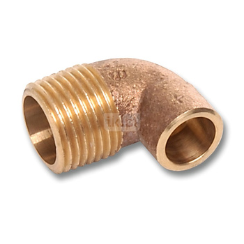 Kolano 90' SANHA 4092G, miedź, 18 mm x 1/2'' (lut wewnętrzny x GZ)