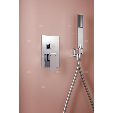 Zestaw natryskowy LOGON podtynkowy z baterią 3 funkcyjną, chrom