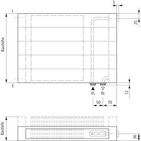 Grzejnik płytowy typ 21 KERMI V-HHV QN1443(R), bez osłony wym. 350 x 1500 mm, kolor biały, moc 1443 W