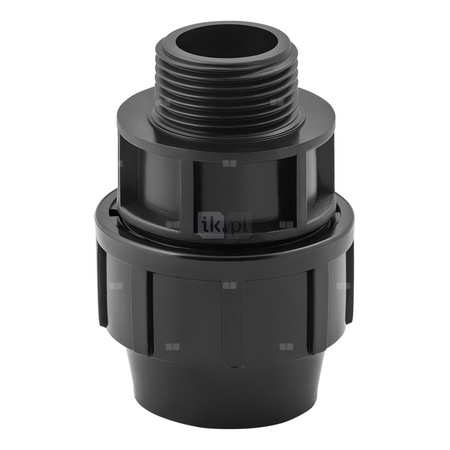 Złączka skręcana z gwintem zewnętrznym do rur PE PN16 63 mm x 2