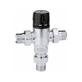 Regulowany termostatyczny zawór mieszający 3/4" 30÷65 st. C