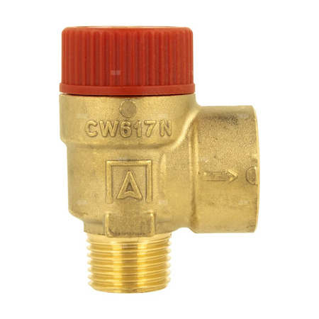 Zawór przelewowy AFRISO MS mosiądz 2,5 bar GZ x GW 1/2'' x 3/4''