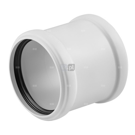 Mufa MAGNAPLAST SKOLAN safe dBU, PP (biały), DN 125 (ww x ww), do kanalizacji