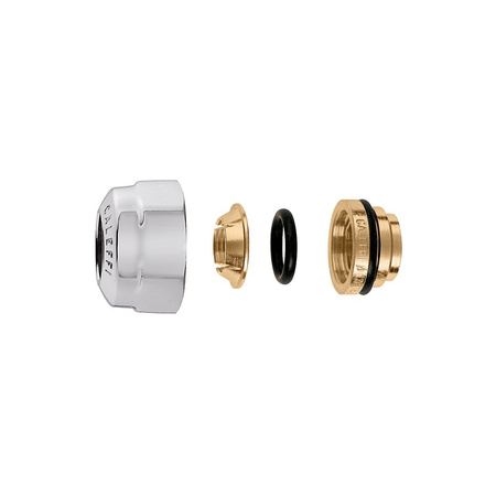 Złączka zaciskowa do rur miedzianych wyżarzanych, z twardej miedzi, mosiądzu, miękkiej stali i stali nierdzewnej. Wykończenie: c