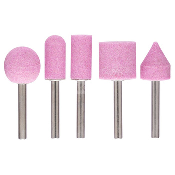 Zestaw ściernic trzpieniowych (2, 15 mm), (1, 20 mm), (2, 25 mm)