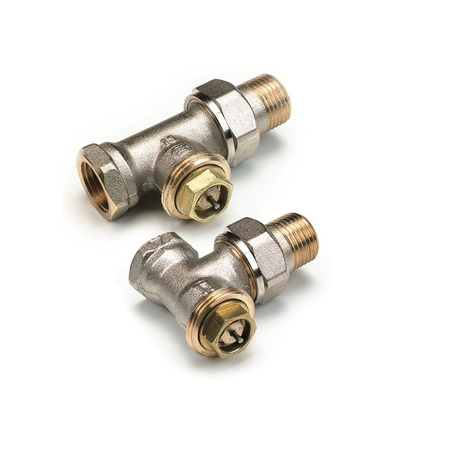 Zawór grzejnikowy termostatyczny Concept By COMAP M28 kątowy z nastawą wstępną, połączenie M28 x 1/2''