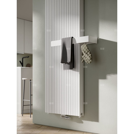 Grzejnik dekoracyjny Kermi®Carré Plus® 1400x415x86, 1179W, podł. 6998, RAL 9016 SG