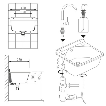 Komora gospodarcza 37/46, szary