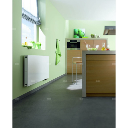 Grzejnik płytowy Kermi® Plan-V typ 10 705x63x1405 biały, 10 bar, zaworowy lewy, bez osłon