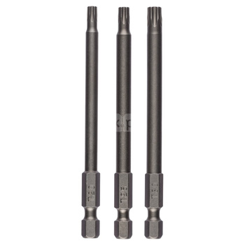 Zestaw 3 końcówek wkrętakowych (T) T20, T25, T30, 89 mm