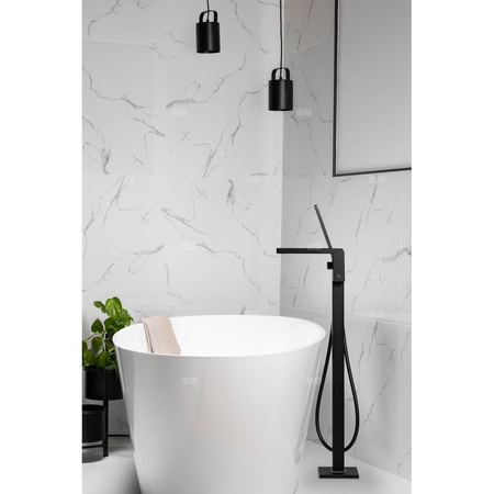 Bateria wannowa stojąca KFA Armatura LOGON, kolor czarny