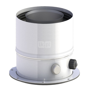 Złaczka kotła z króćcem Unical MF Verticale fi60/100, z uszczelką