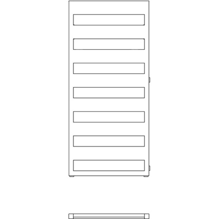 Grzejnik drabinkowy KERMI Casteo-D BH, wym. 986 x 500 mm, kolor biały, moc 438W