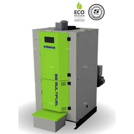 Kocioł na pellet VITECO HEAT EG MULTIFUEL 27 kW z przyłączem c.o.