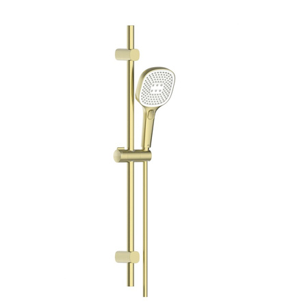 Natrysk przesuwny Malaga, kompletny, PVD brushed light gold