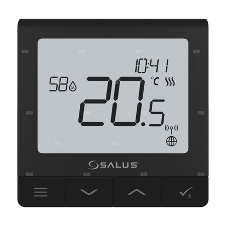Regulator temperatury SALUS SQ610BRF Quantum bezprzewodowy, montaż natynkowy